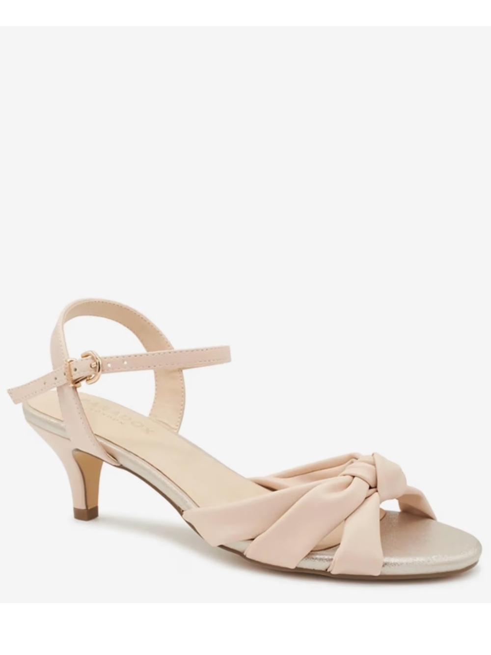 New Paradox London Pink Monique Ankle Strap Kitten Heel Sanda 10